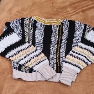 Free People Multi Color Sweater Size small